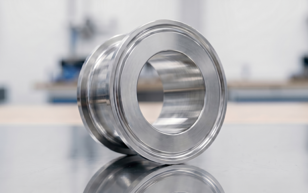 Round Machined Part On Table
